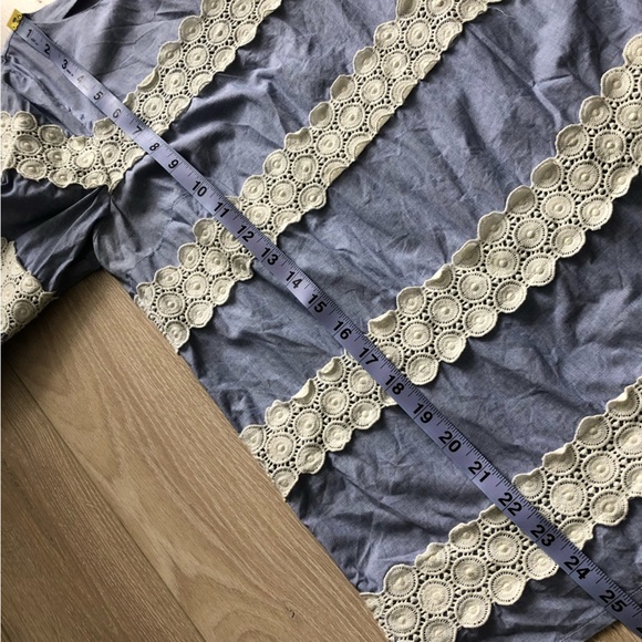 Banana Republic Blue Lace Detailed Top - Picture 9 of 12